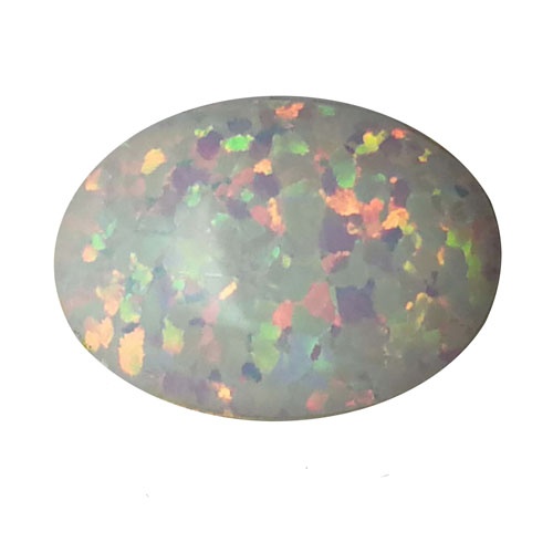 White,Opal,Gemstone,Isolated